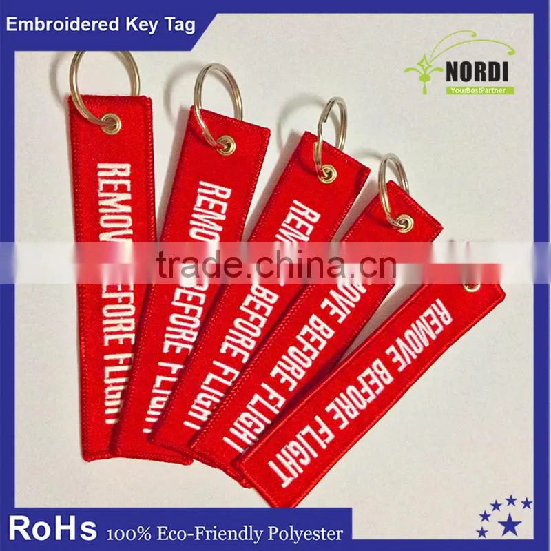 Hot selling wholesale fashion twill turbo keychain