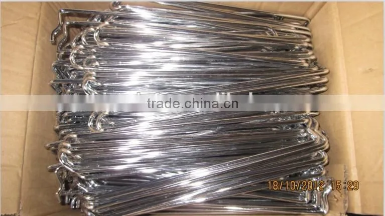 Oval bar double wires metal wire prong