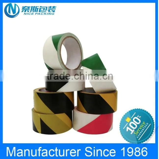 Hot sale high adhesion Floor Warning PVC Tape