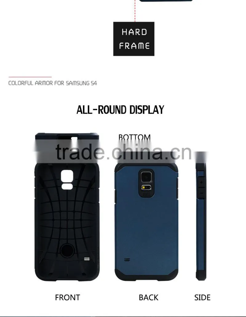 Slim colorful armor cover case for samsung galaxy s4,for samsung galaxy s4 case