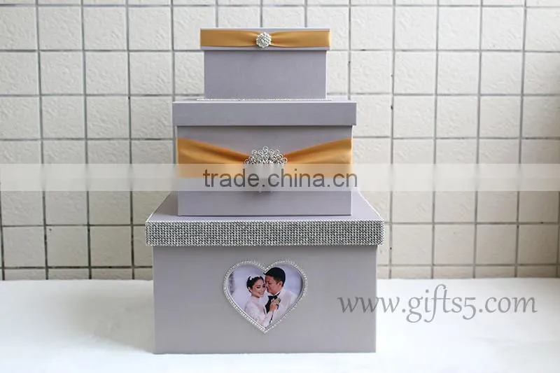 Personalised wedding card boxes with photo frame for best wedding gifts