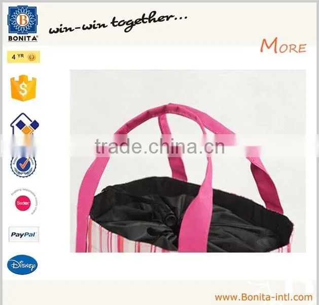 2016 new foldable shopping bag, woman nylon shopping bag ,beautiful foldable shopping bag