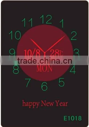 LED digital table calendar clcok with temperature