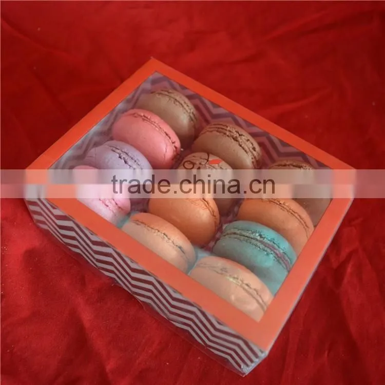 clear macaron plstic box