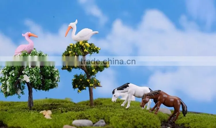 Cake topper Decorating Handmade Craft resin horse small animal ceramic figurines wholesale
