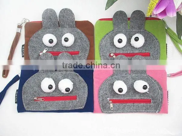 Cute Ugly Baby Rabbit Fabrics Woman Coin Wallet Wholesale ZTCW-0012