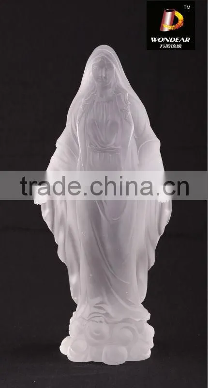 WF301 lead crystal statue -- blessed Virgin Mary