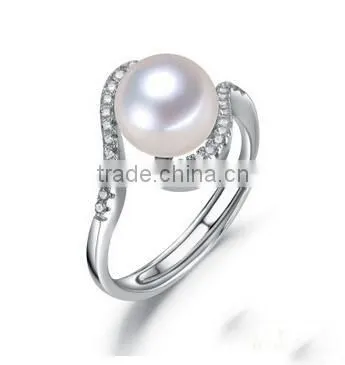 elegant pearl ring for sale design with sunflower shape