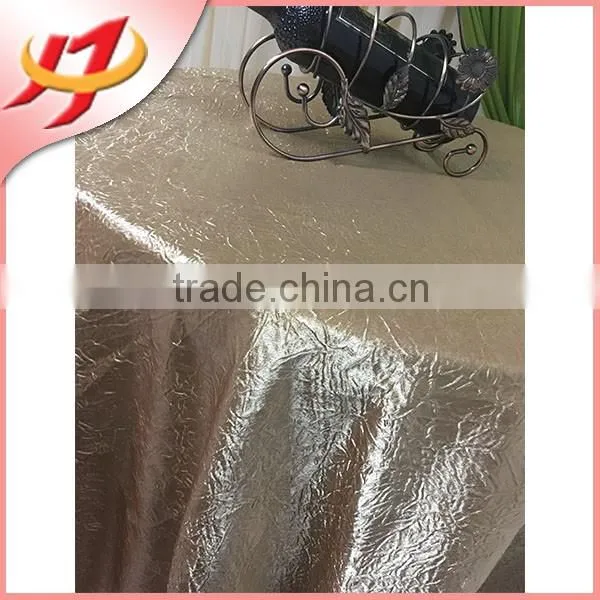 cheap polyester hot blue soft handfeel crinkle advertising nappe table cloth