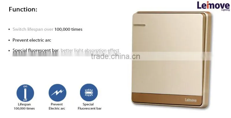 2015 new design electrical switch with pa66