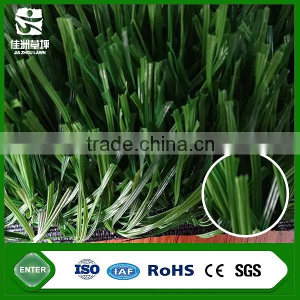 Dimond shape green artificial turf for sports palyground with rubber backing