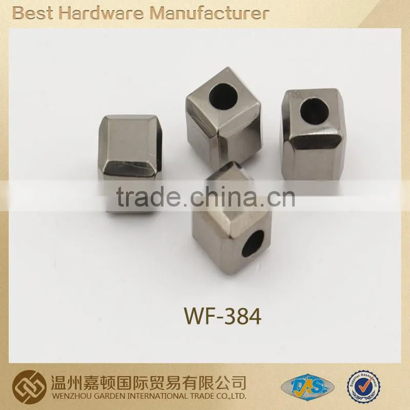 Square shape custom color plastic string cord end