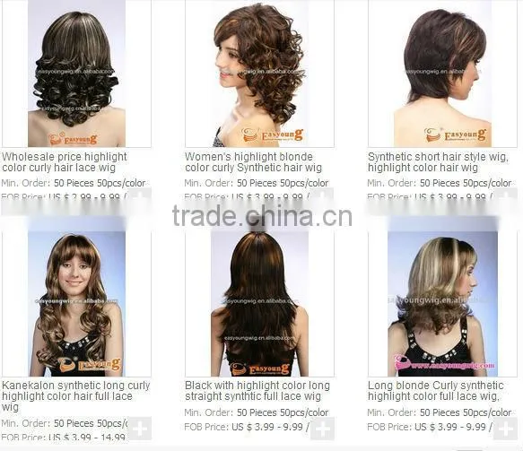 Alibaba synthetic hair wigs suppliers, women long hair wigs factory