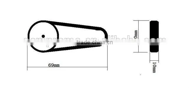 Metal Carabiner Compass with turntable