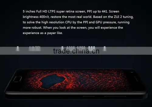 Original Lenovo ZUK Z2 Cell Phone Android 6.0 Snapdragon 820 Quad Core 2.15GHz LTE 4G+64G 13MP+8MP 5.0'' 1920*1080P mobile phone