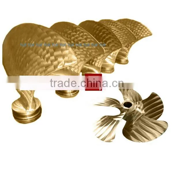 High speed fixed pitch 5 blade marine propeller/boat rubber fender