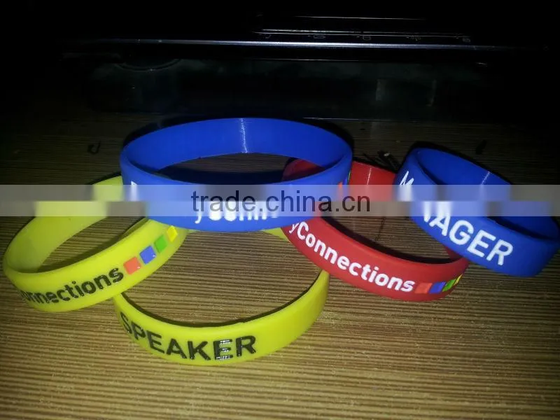 Printed logo Silicon Wristbands,customized design wristband