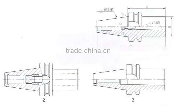 BT morse taper with drawbar