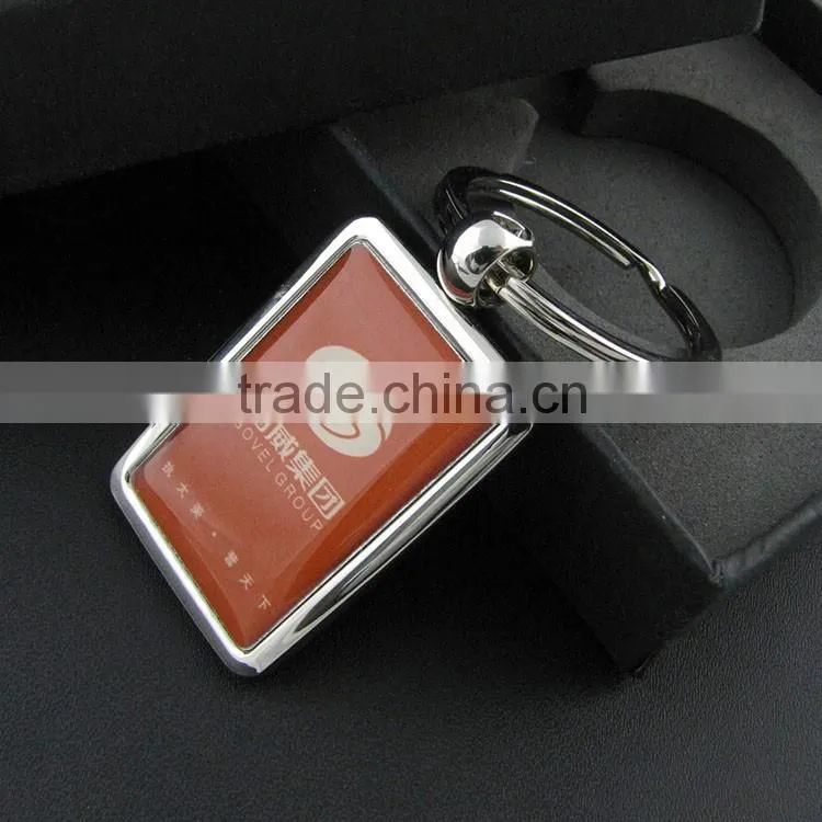 Black Customzied Leather Tassel Keychain