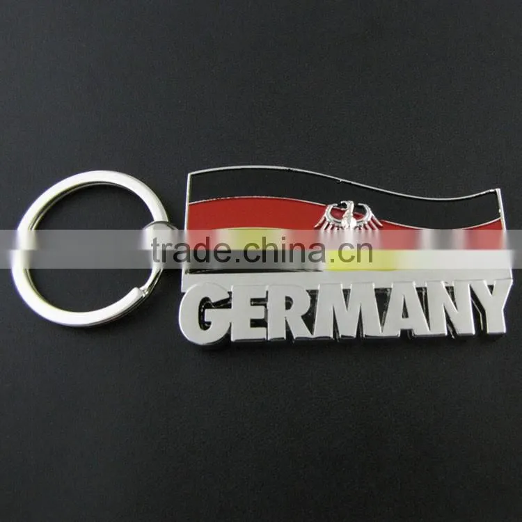 New design mini custom printing germany flag giveaway printable keychain