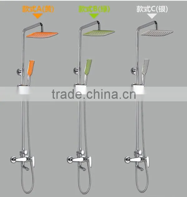 square faucet shower set, concealed installation shower set, chrome plating shower set