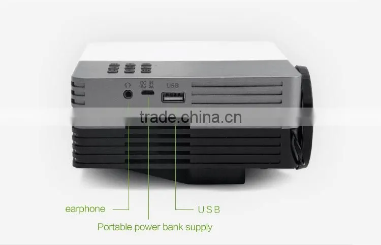 Portable power bank support 1080p led projector moble phone hdmi usb vga sd slot hd cinema mini projector