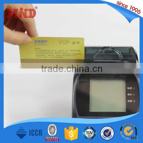 MDP171 Color Printing Magstripe Plastic PVC Card Gold Magnetic Stripe