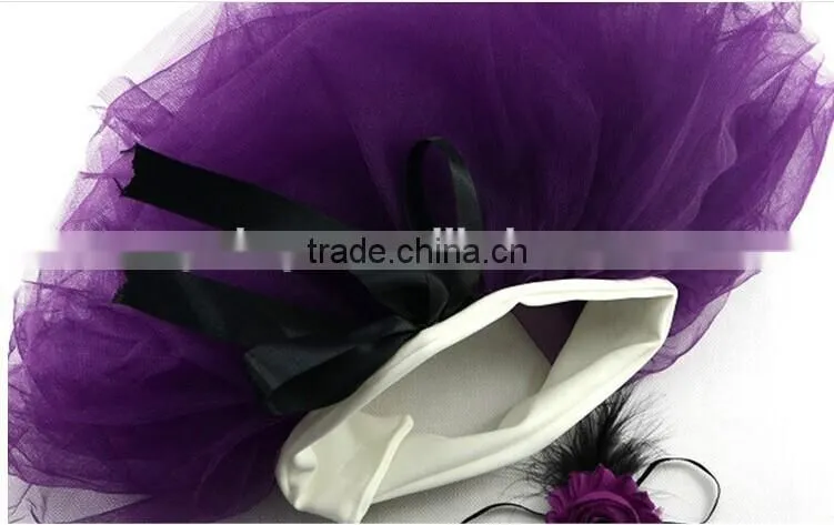 Baby tutu dress matched boutique headband baby photography props designed for newborn baby