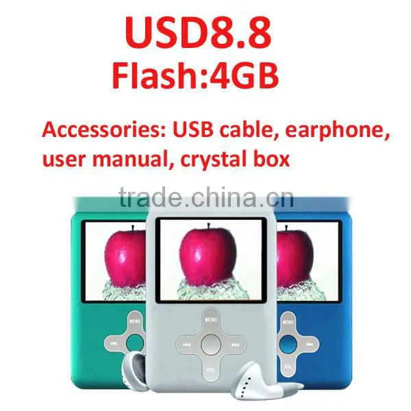 claasic promotion cheap hot mp3 MP4 digital Player With Cross Buttons 4GB manual promotion MP4