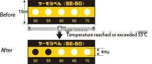 Temperature indicator controller label/5 Level/From 50 to 250 deg,C/Waterproof