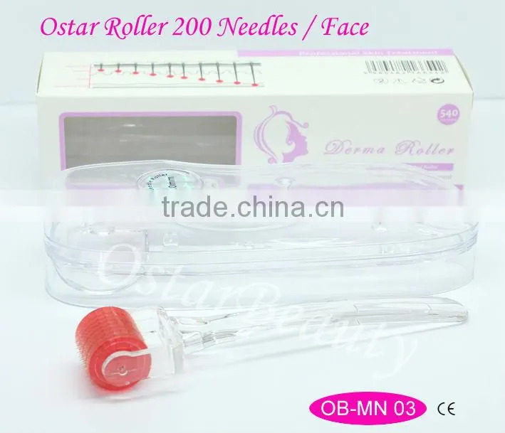 (Best Selling) 200 Needles titanium massager derma MT Roller For Women Skin Use OB-MN 03