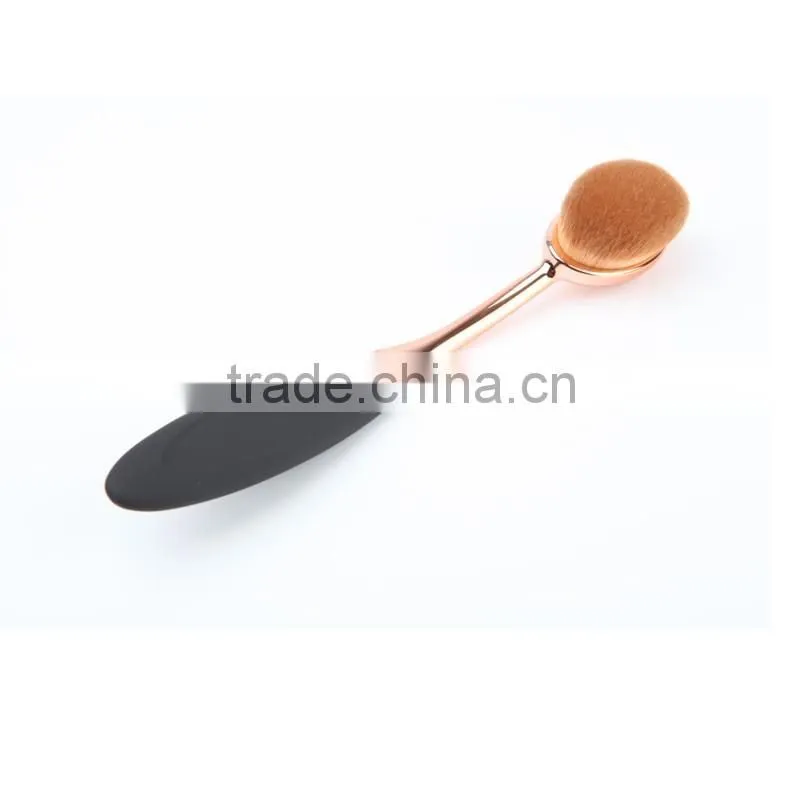 Black Packing Plastic Nylon Oval 6 Brush Soft Hair Best Quality Makeup Brush