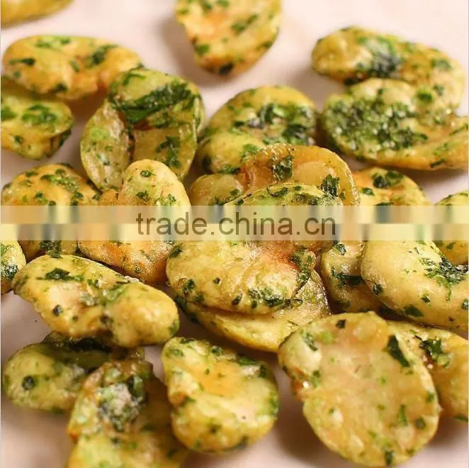 Manufacturer of Beans Supply Crispy Seaweed Broad Bean Chips Snack