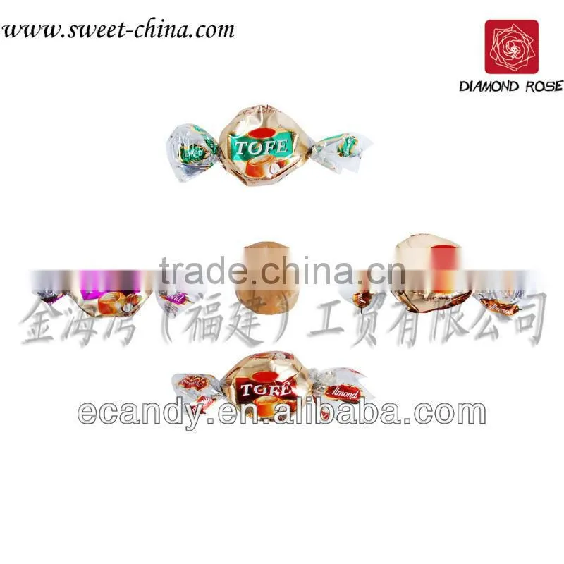 Center filled soft toffee candy