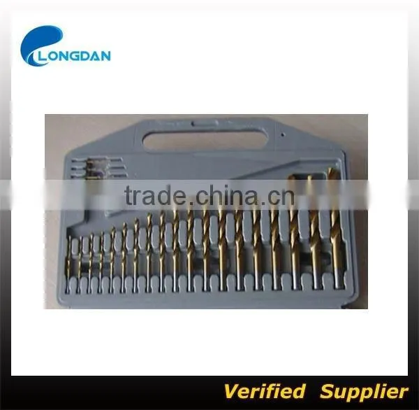 OEM DIN338 fully ground hss straight shank twist drill bits for metal drilling