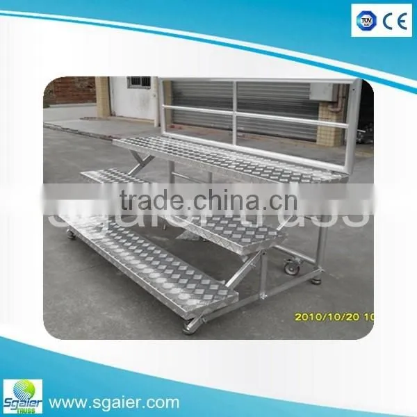 high quality folding choral risers for sale, aluminum choral risers , cheap price risers