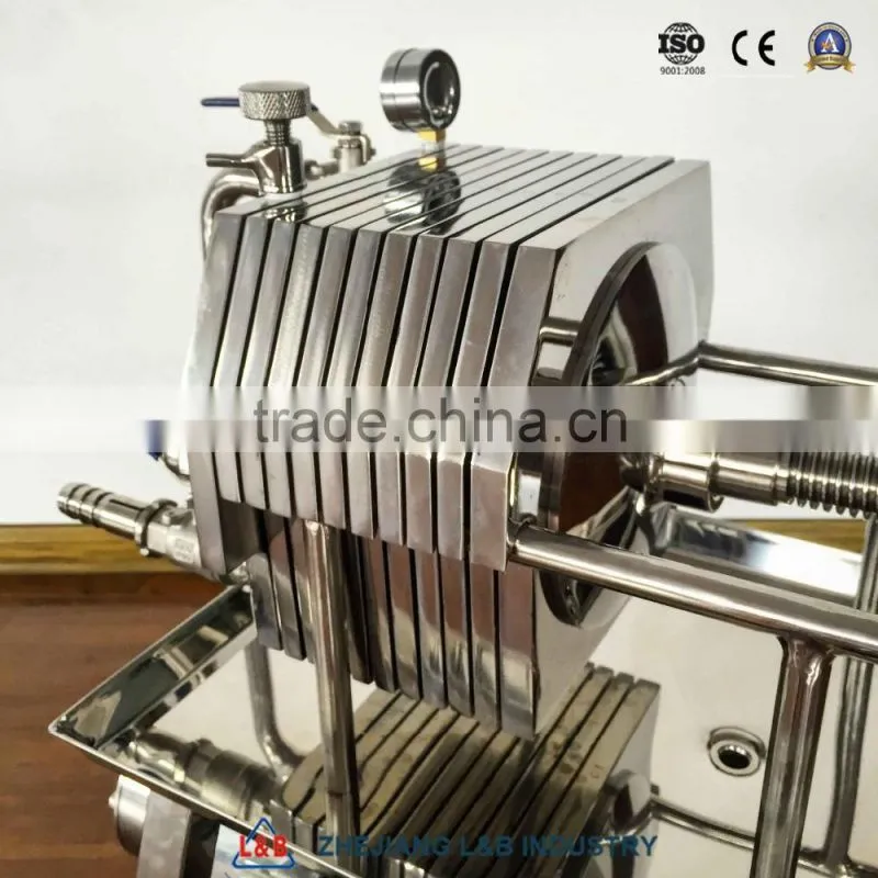 Stainless Steel Water Treatment Frame Filter Press Machine