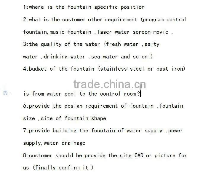 Water Features Fountain for Luxury hotel