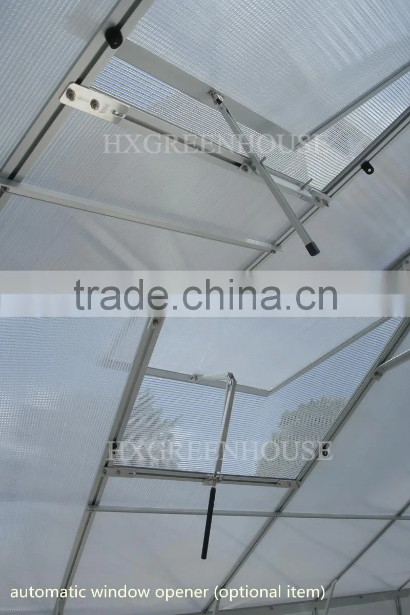 latest 6mm polycarbonate sheet aluminium greenhouse HX66125-5