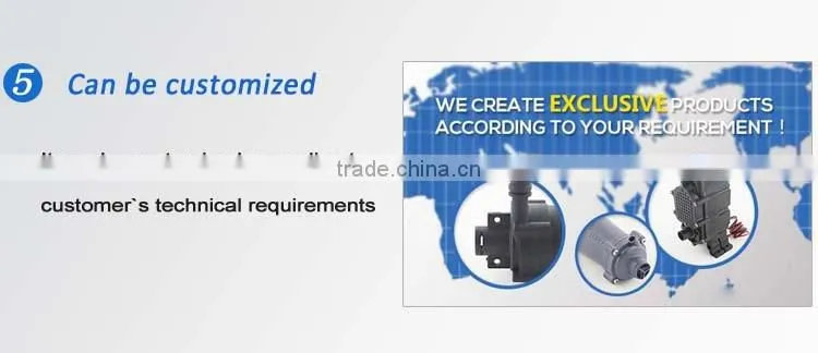 Circulation DC brushless 12v 24v cooling capacity chiller pump