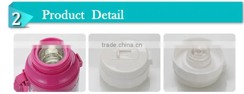 2014Funny children baby double wall vacuum glass inner flask milk bottle