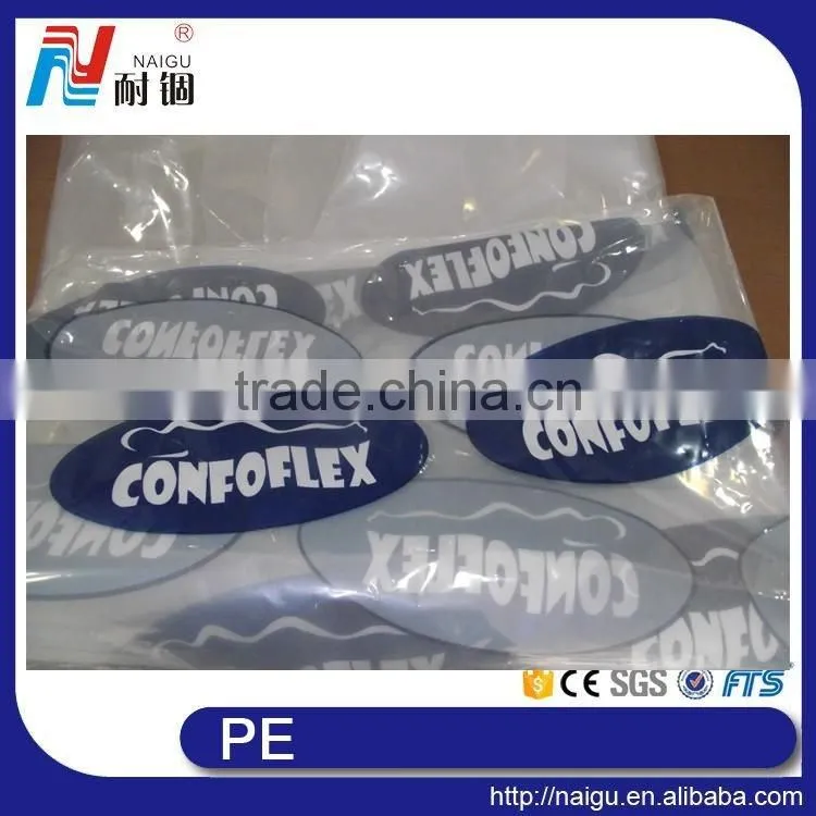 China NaiGu factory mattress packaging soft plastic printed PE bags