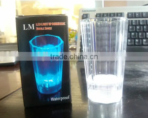 The most popular LED light up drink ware bubble rocks