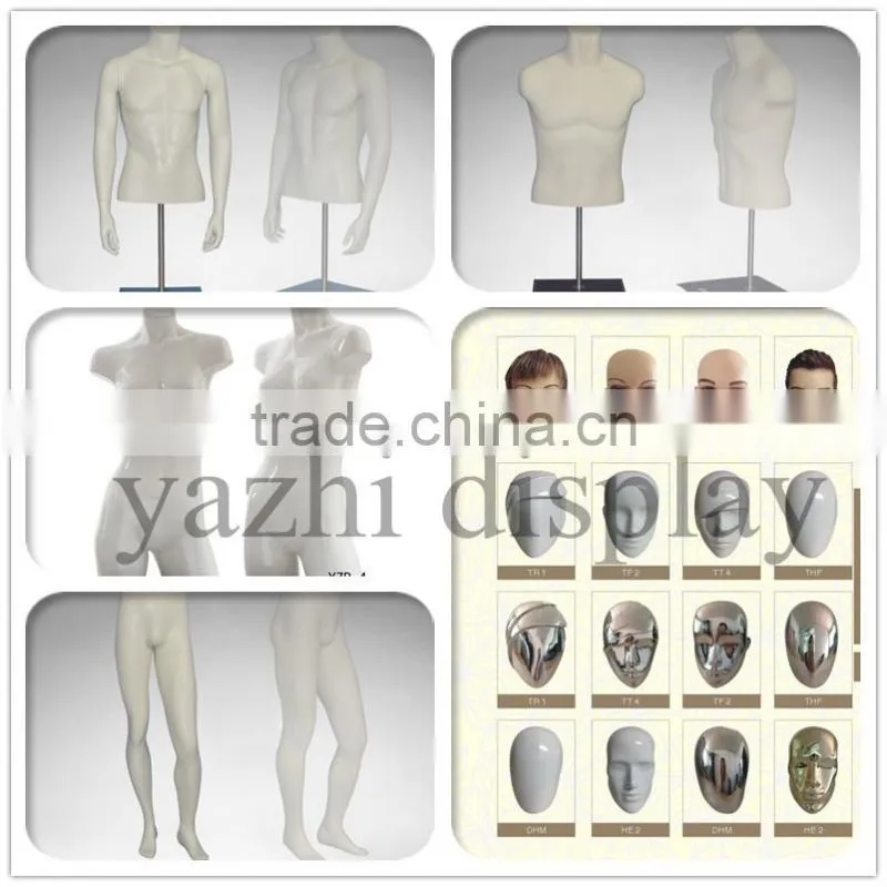 Female sport mannequins with abstract head in matt white