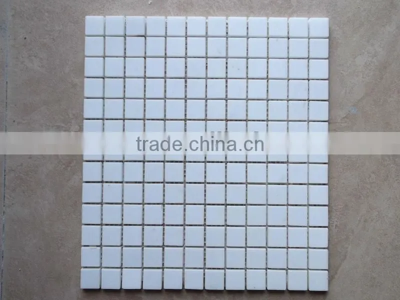 Greece Polaris White Marble Mosaic Tile 305x305 polished low price