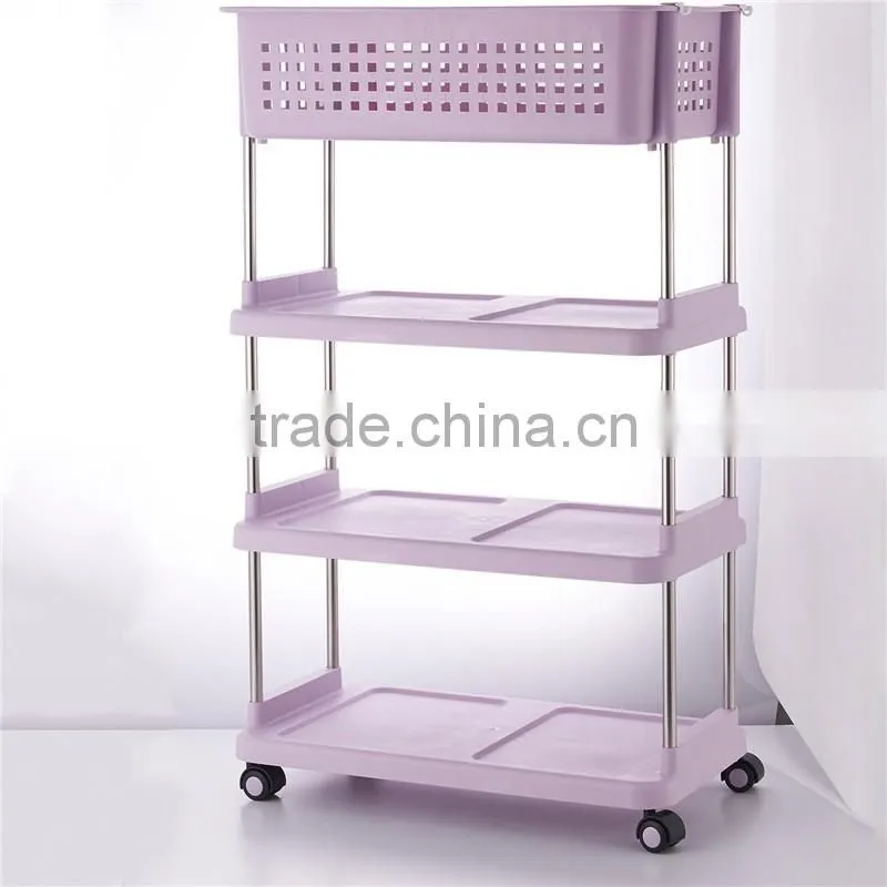 3 Tier Durable Impact and Rust-Resistant Plastic Shelves