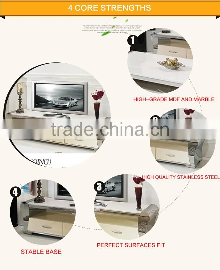 E362 Living Room Modern TV Lcd Wooden Cabinet Designs