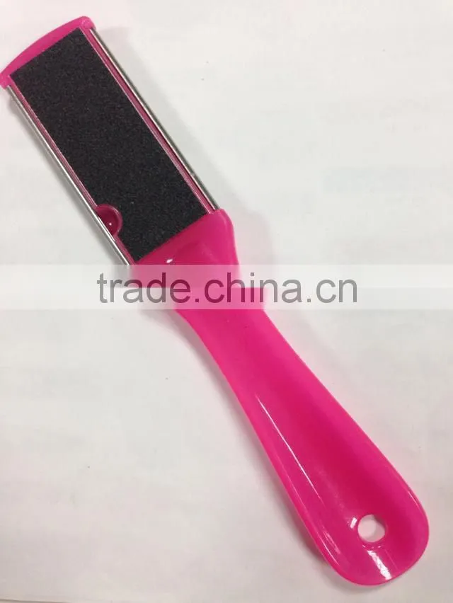 Colorful Plastic Handle Metal Foot File,Pedicure Foot File