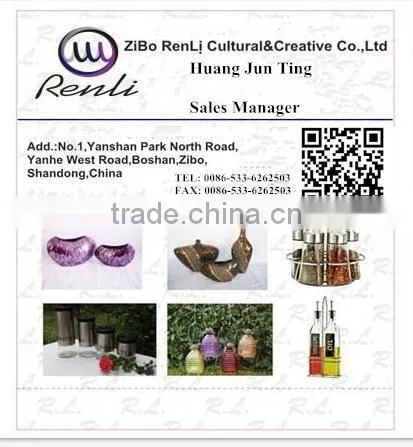 Colored Decorative design glass cock handicrafts home decor