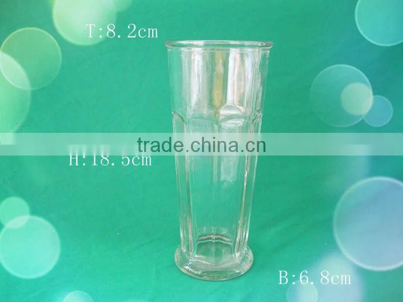 pretty clear glass vase for flower